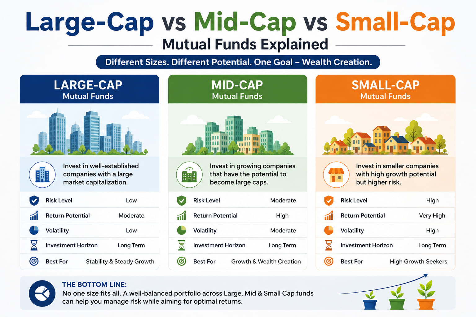 Large Cap vs Mid Cap vs Small Cap
